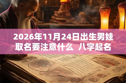2026年11月24日出生男娃取名要注意什么  八字起名