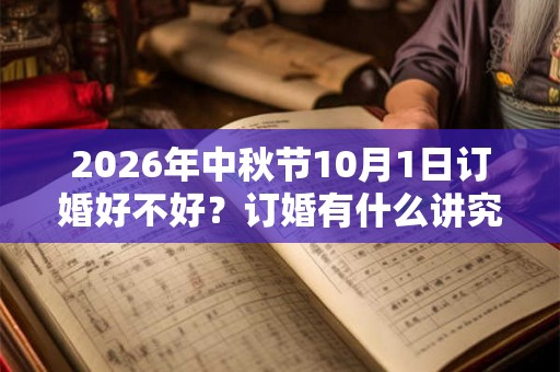 2026年中秋节10月1日订婚好不好？订婚有什么讲究和禁忌？