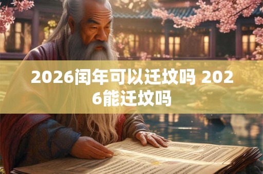 2026闰年可以迁坟吗 2026能迁坟吗