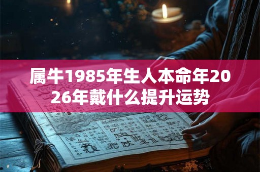 属牛1985年生人本命年2026年戴什么提升运势