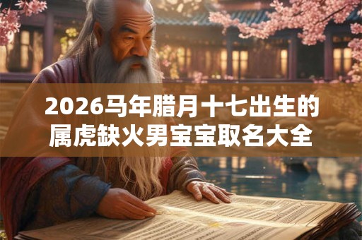 2026马年腊月十七出生的属虎缺火男宝宝取名大全
