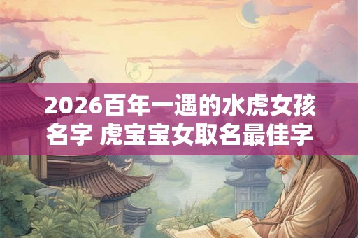 2026百年一遇的水虎女孩名字 虎宝宝女取名最佳字