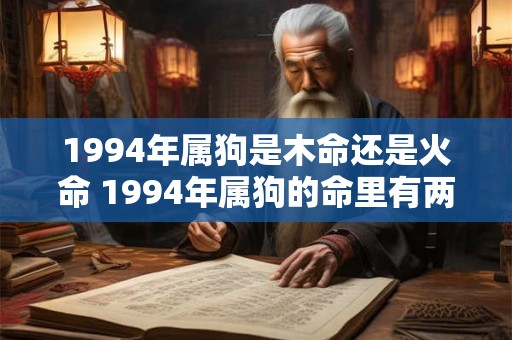 1994年属狗是木命还是火命 1994年属狗的命里有两大劫