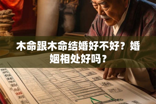 木命跟木命结婚好不好？婚姻相处好吗？