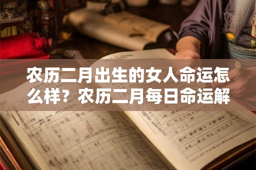 农历二月出生的女人命运怎么样?农历二月每日命运解析 农历二月出生的女人命运怎么样?农历二月每日命运解析