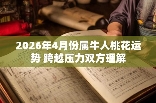 2026年4月份属牛人桃花运势 跨越压力双方理解
