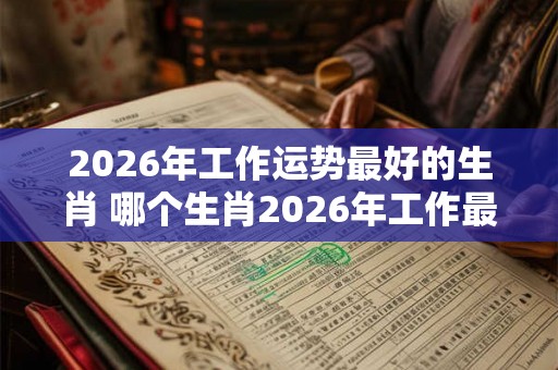 2026年工作运势最好的生肖 哪个生肖2026年工作最顺利 2026年工作运势最好的生肖 哪个生肖2026年工作最顺利