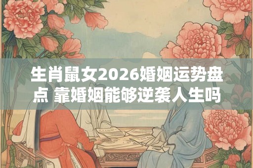 生肖鼠女2026婚姻运势盘点 靠婚姻能够逆袭人生吗