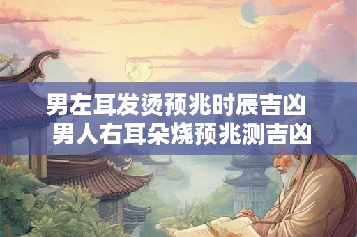 男左耳发烫预兆时辰吉凶  男人右耳朵烧预兆测吉凶