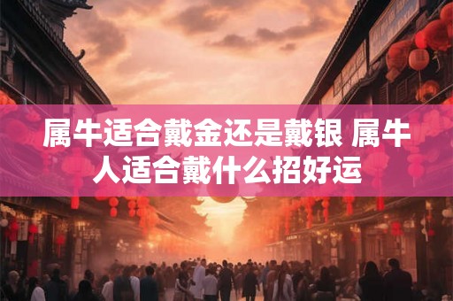 属牛适合戴金还是戴银 属牛人适合戴什么招好运 属牛适合戴金还是戴银 属牛人适合戴什么招好运