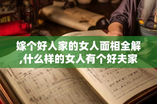 嫁个好人家的女人面相全解,什么样的女人有个好夫家？