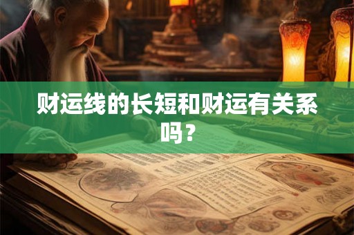 财运线的长短和财运有关系吗？