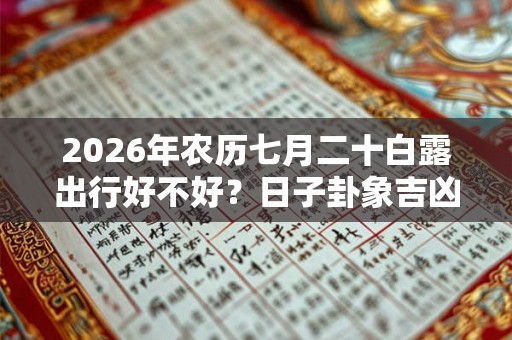 2026年农历七月二十白露出行好不好?日子卦象吉凶? 2026年农历七月二十白露出行好不好?日子卦象吉凶?
