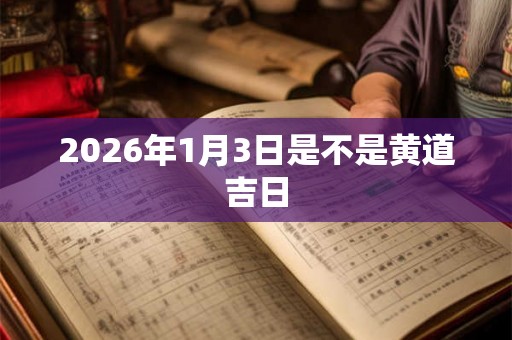 2026年1月3日是不是黄道吉日 2026年1月3日是不是黄道吉日