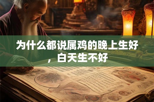 为什么都说属鸡的晚上生好，白天生不好