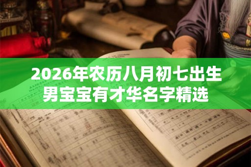 2026年农历八月初七出生男宝宝有才华名字精选