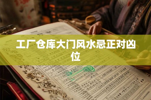 工厂仓库大门风水忌正对凶位