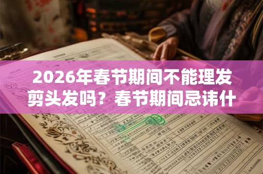 2026年春节期间不能理发剪头发吗？春节期间忌讳什么？