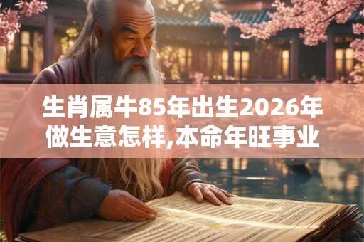 生肖属牛85年出生2026年做生意怎样,本命年旺事业的风水方法