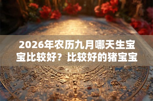 2026年农历九月哪天生宝宝比较好？比较好的猪宝宝？