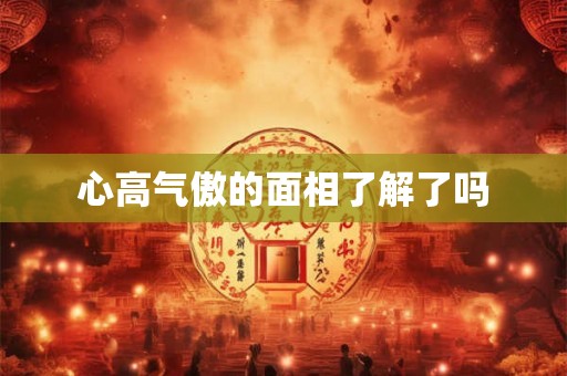 心高气傲的面相了解了吗