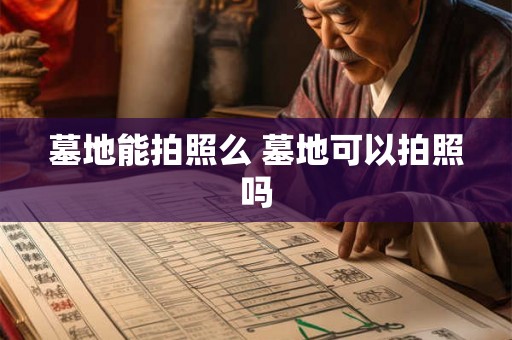 墓地能拍照么 墓地可以拍照吗
