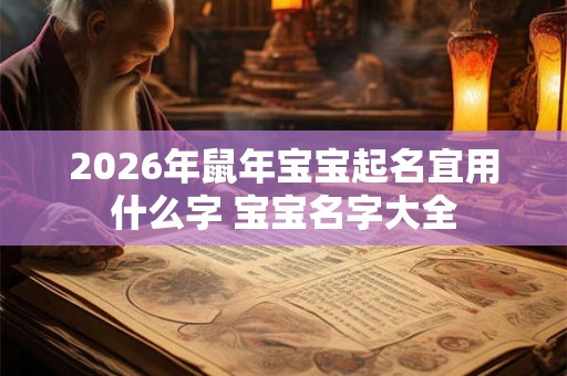 2026年鼠年宝宝起名宜用什么字 宝宝名字大全