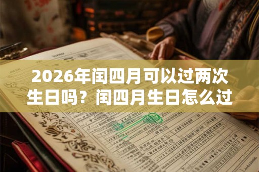 2026年闰四月可以过两次生日吗？闰四月生日怎么过？