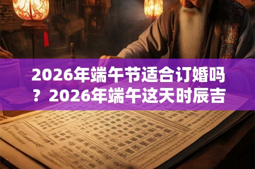 2026年端午节适合订婚吗？2026年端午这天时辰吉凶如何？