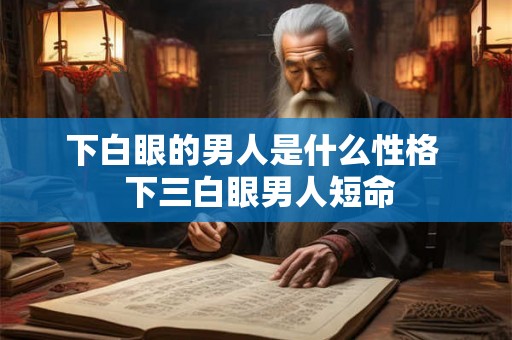 下白眼的男人是什么性格  下三白眼男人短命