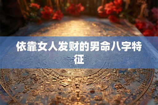 依靠女人发财的男命八字特征