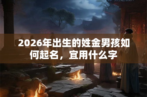2026年出生的姓金男孩如何起名，宜用什么字