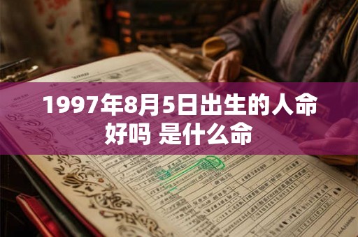 1997年8月5日出生的人命好吗 是什么命