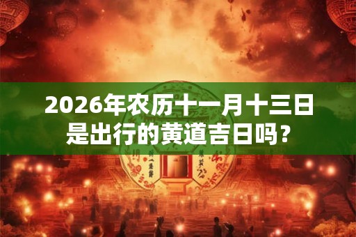 2026年农历十一月十三日是出行的黄道吉日吗？