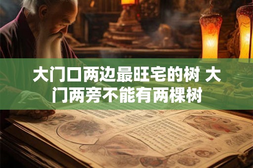 大门口两边最旺宅的树 大门两旁不能有两棵树