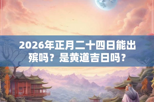 2026年正月二十四日能出殡吗？是黄道吉日吗？