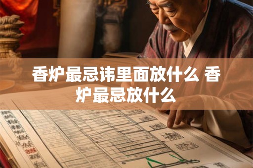 香炉最忌讳里面放什么 香炉最忌放什么 香炉最忌讳里面放什么 香炉最忌放什么