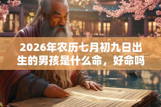 2026年农历七月初九日出生的男孩是什么命，好命吗？