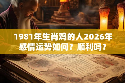 1981年生肖鸡的人2026年感情运势如何?顺利吗? 1981年生肖鸡的人2026年感情运势如何?顺利吗?