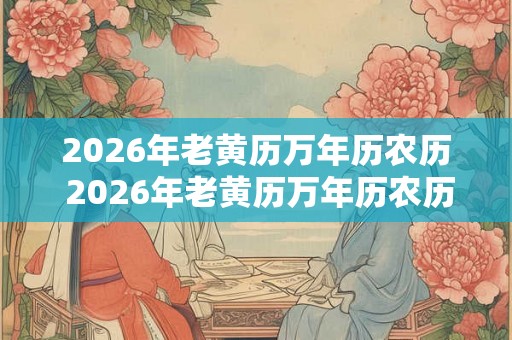 2026年老黄历万年历农历 2026年老黄历万年历农历查询