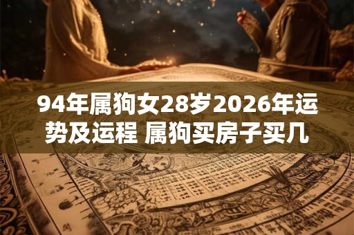 94年属狗女28岁2026年运势及运程 属狗买房子买几楼最好