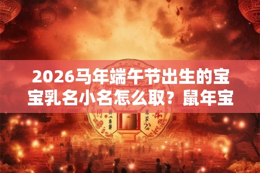 2026马年端午节出生的宝宝乳名小名怎么取？鼠年宝宝起名忌用什么字？