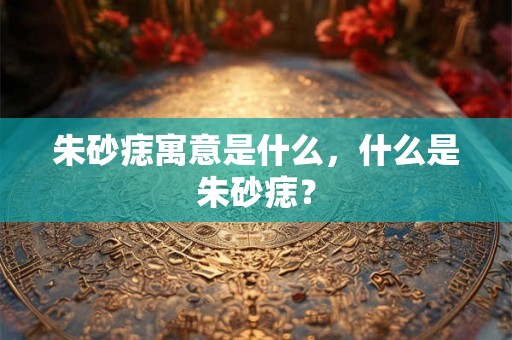朱砂痣寓意是什么,什么是朱砂痣? 朱砂痣寓意是什么,什么是朱砂痣?