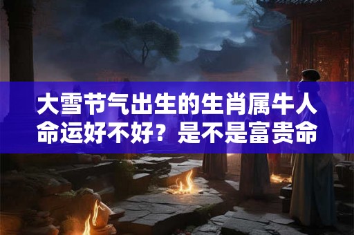 大雪节气出生的生肖属牛人命运好不好？是不是富贵命？