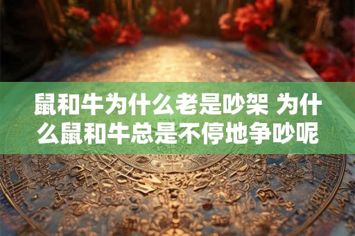 鼠和牛为什么老是吵架 为什么鼠和牛总是不停地争吵呢