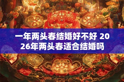 一年两头春结婚好不好 2026年两头春适合结婚吗