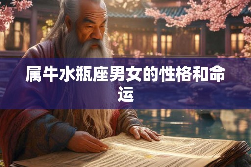 属牛水瓶座男女的性格和命运