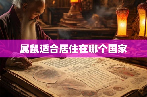 属鼠适合居住在哪个国家 属鼠适合居住在哪个国家