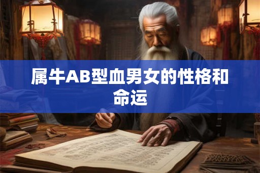 属牛AB型血男女的性格和命运 属牛AB型血男女的性格和命运