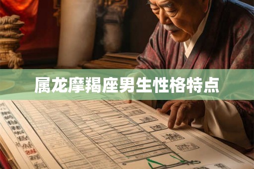 属龙摩羯座男生性格特点